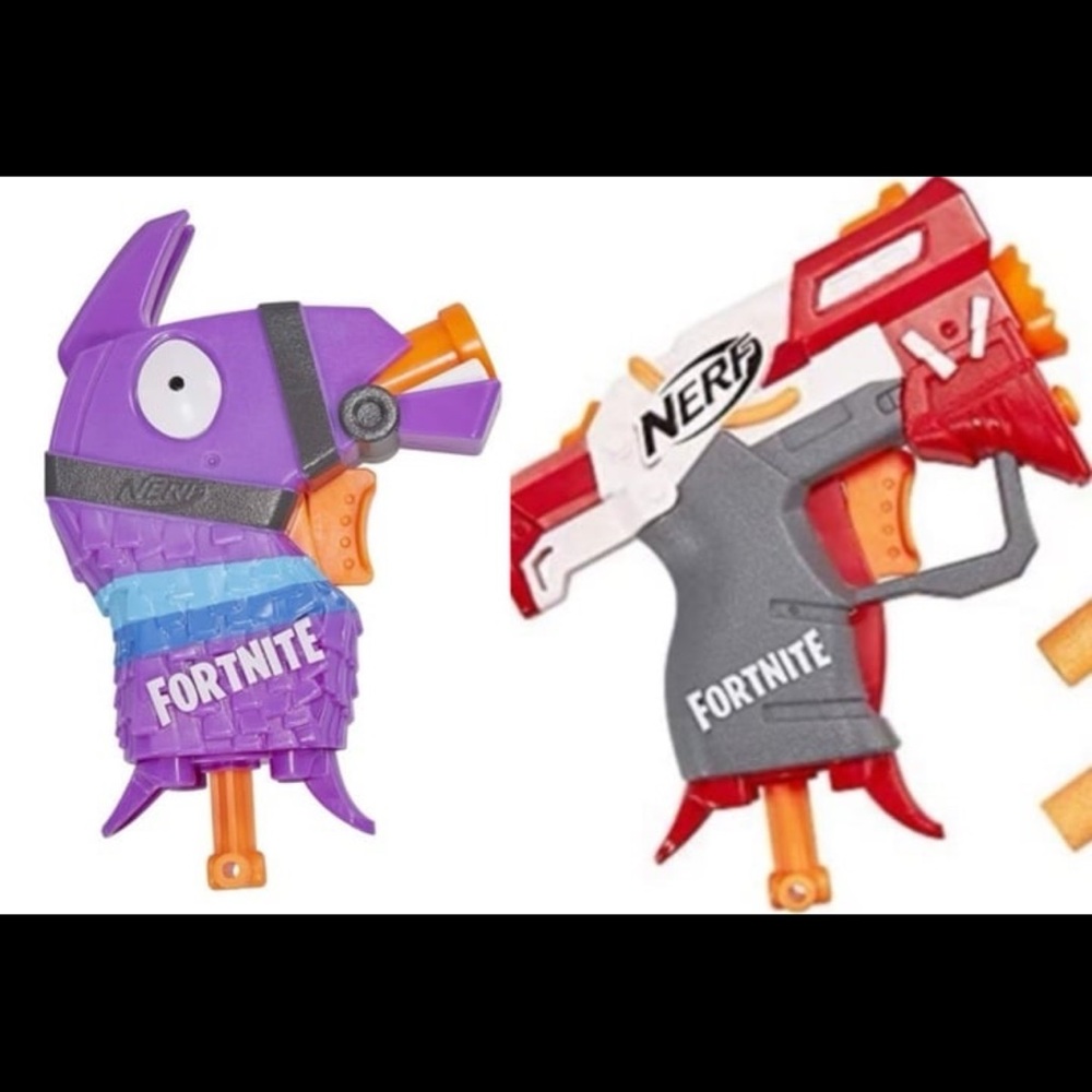 NERF Fortnite Micro-shots Dart-Firing Blaster/Ts MS Dart-Firing Blaster Bundle